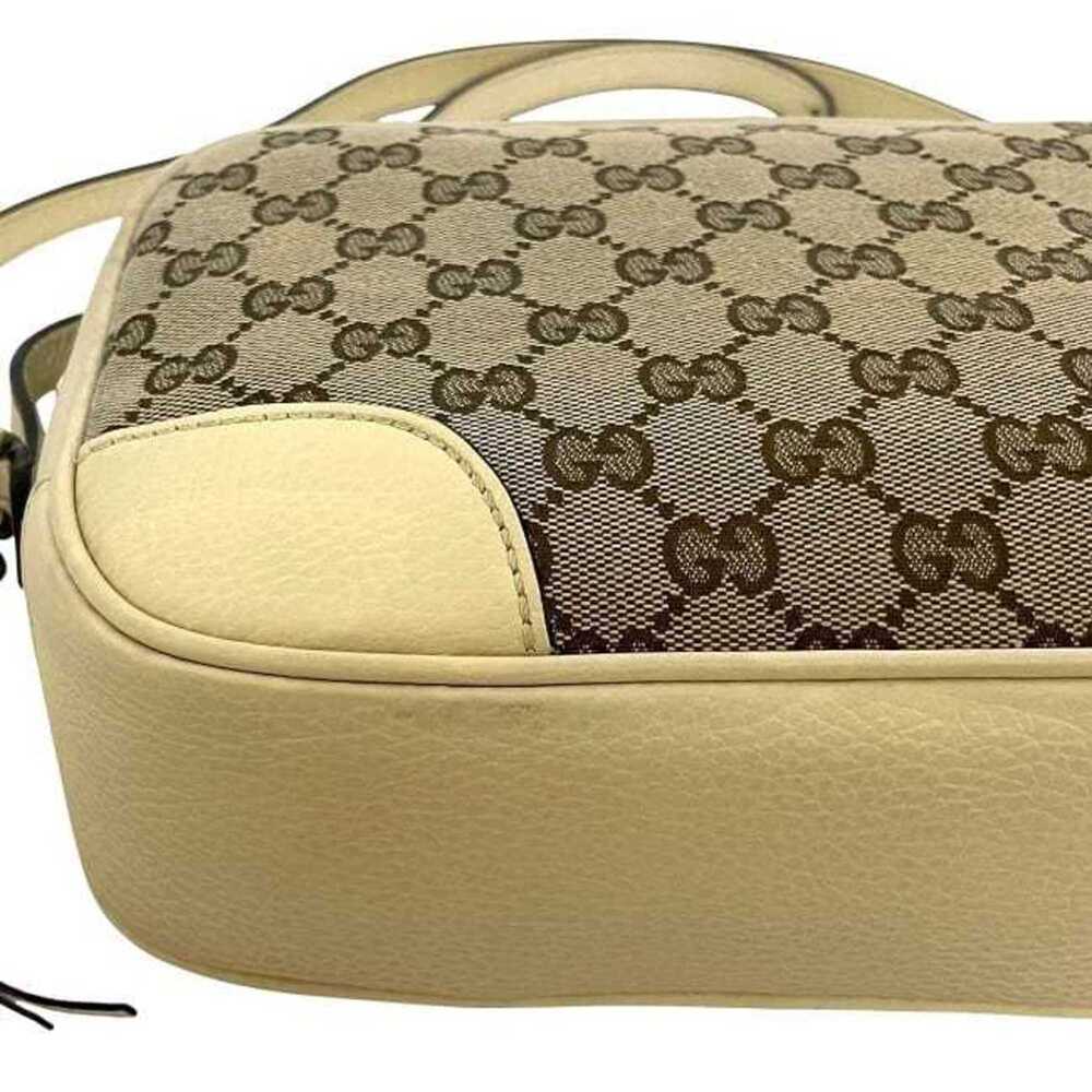 GUCCI Authentic Cream Leather Shoulder Bag - Picture 7 of 11